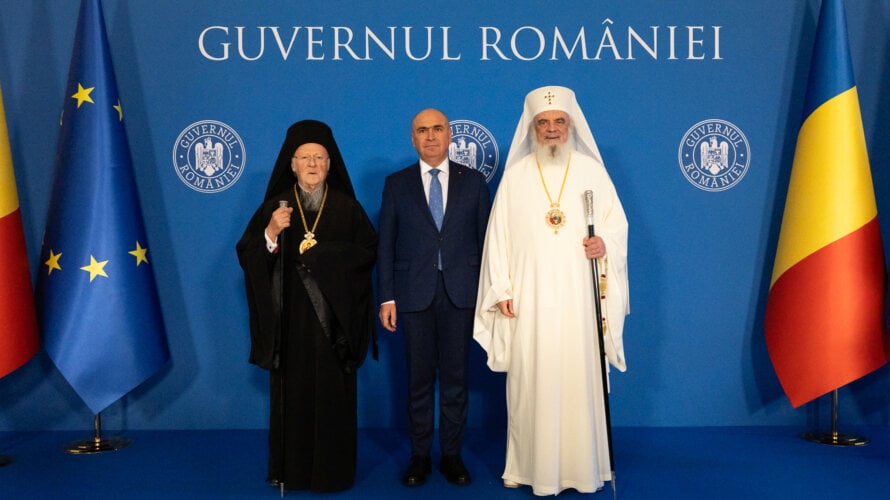 Ecumenical Patriarch Bartholomew and Patriarch Daniel meet Romanian Prime Minister Ilie Bolojan in Bucharest