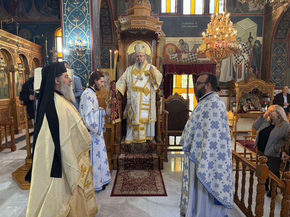 Ο Μητροπολίτης Λαρίσης ιερούργησε στον Ιερό Ναό Αγίου Δημητρίου Ριζομύλου (ΗΧΗΤΙΚΟ)
