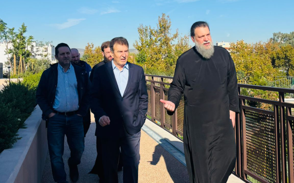 Επίσκεψη του Υπουργού Προστασίας του Πολίτη Μιχάλη Χρυσοχοΐδη στο «Ιωνικό Κέντρο» της Ι.Μ. Νέας Ιωνίας