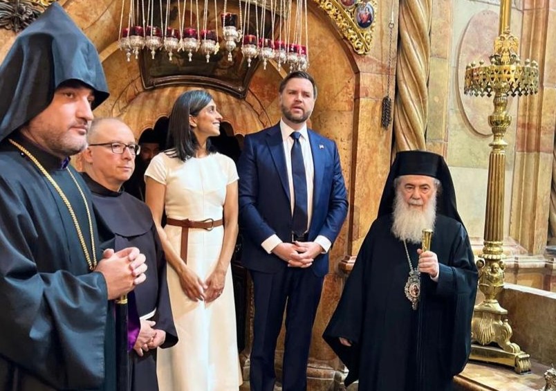 Επίσκεψη του Αντιπροέδρου των ΗΠΑ Τζέι Ντι Βανς στον Πανάγιο Τάφο