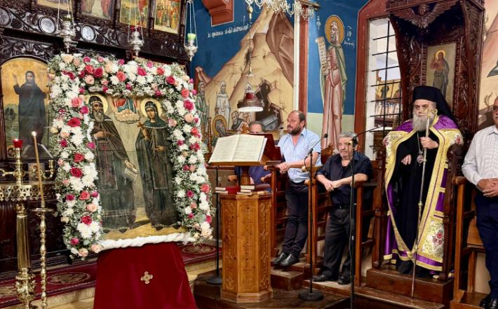 Πανηγυρικός Εσπερινός Αγίων Ανδρονίκου και Αθανασίας στη Ξυλοτύμβου