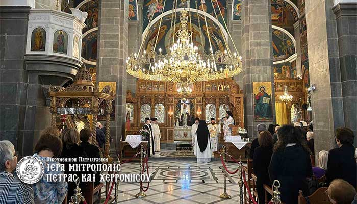 Κυριακή Δ’ Λουκά στην Ιερά Μητρόπολη Πέτρας και Χερρονήσου