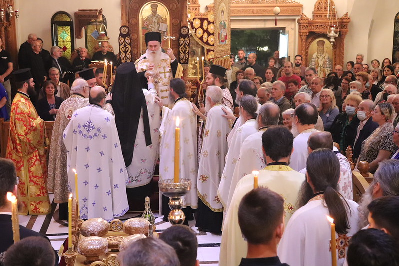 Ο Κορίνθου Παύλος στον Πανηγυρικό Εσπερινό στον Ναό Αγίου Δημητρίου Ομωνύμου Δήμου