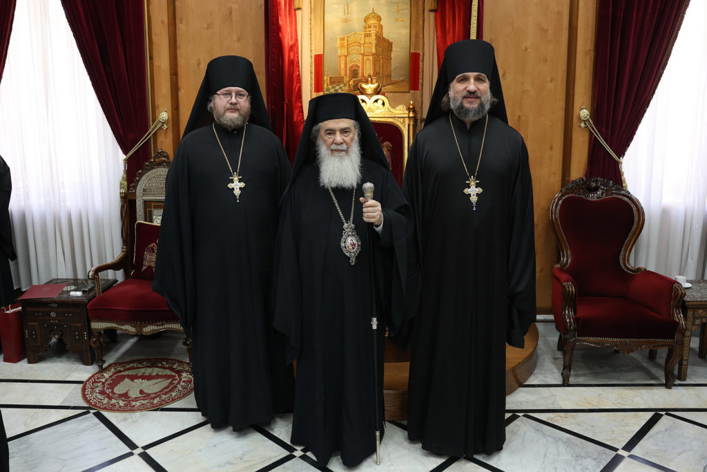 Ο Πατριάρχης Ιεροσολύμων δέχθηκε εκπροσώπους της Ρωσικής Εκκλησιαστικής Αποστολής