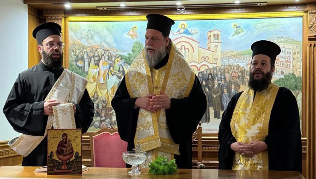 Αγιασμός στην Σχολή Βυζαντινής Μουσικής της Ι.Μ. Νέας Ιωνίας