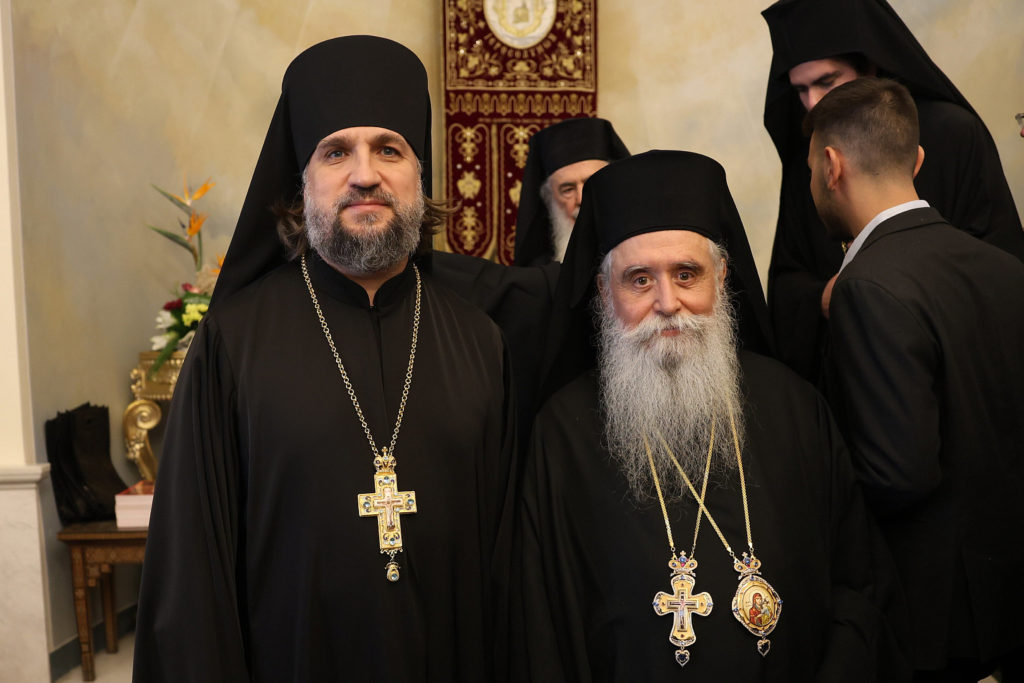 Εκπρόσωπος της Ρωσικής Εκκλησίας στη χειροτονία του Αρχιεπισκόπου Σινά Συμεών