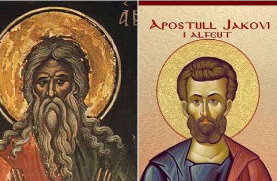 Abrahami dhe Loti, të Drejtë. Apostull Jakovi, bir i Alfeut. Oshënare Poplia