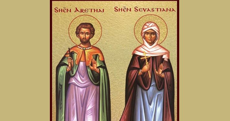 Dëshmor Arethai. Dëshmore Sebastiana. Dëshmorët Valentini, Nerdoni. Oshënar Senohu