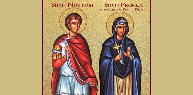 Dëshmor Nestori. Prokla, e shoqja e Pont Pilatit. Dëshmoret Kapitolina, Erotisa. Ati i shenjtë Dhimitri në Basarabov.