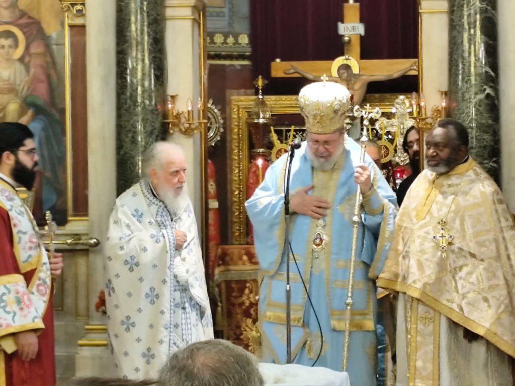 Ηθικός αίνος για τα Εισόδια της αειπαρθένου Μαρίας, στην Παναγία Χρυσοσπηλιώτισσα Αθηνών