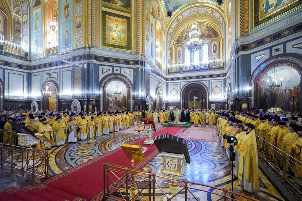 Святейший Патриарх Кирилл совершил Литургию перед открытием XII Общецерковного съезда по социальному служению