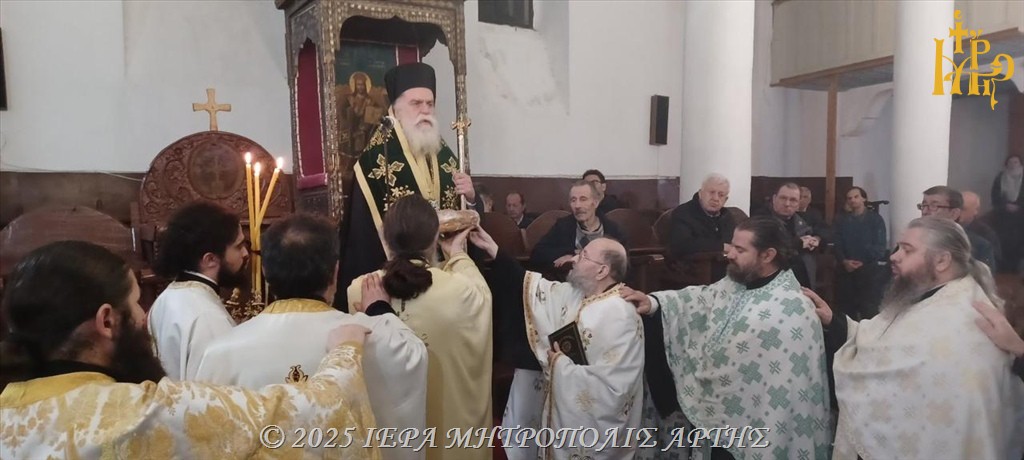 Πανηγυρικός Εσπερινός για τον Άγιο Δαμασκηνό Στουδίτη στην Άρτα