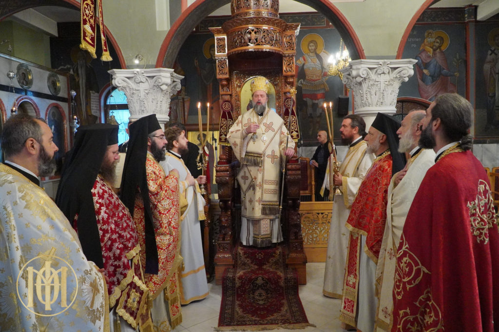 Ο Μητροπολίτης Θεσσαλονίκης στον πανηγυρίζοντα Ιερό Ναό Αγίων Αναργύρων Ακροπόλεως