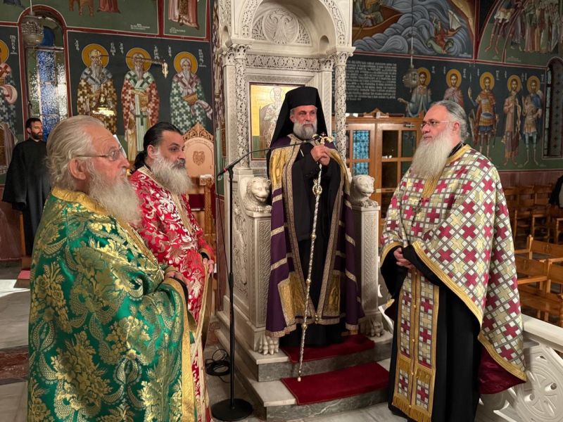 Ο Εσπερινός της Εορτής του Αγίου Γεωργίου Καρσλίδη στα Τρίκαλα