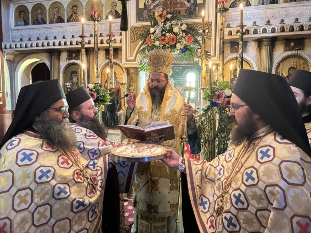 Ο Μητροπολίτης Κιλκισίου στην πανηγυρίζουσα Ιερά Μονή Αγίου Νεκταρίου Σπανού Κιλκίς