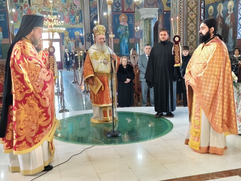 Ο Μητροπολίτης Χαλκίδος στον Ενοριακό Ι. Ναό Ευαγγελισμού της Θεοτόκου Κανήθου