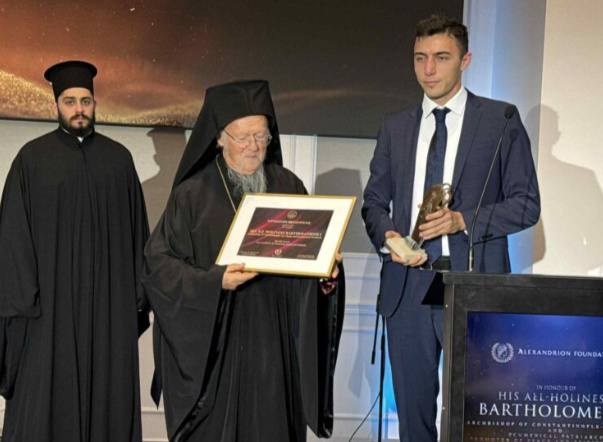 كلمة البطريرك المسكوني برثلماوس كلمة في عشاء مؤسسة ألكسندريون الت