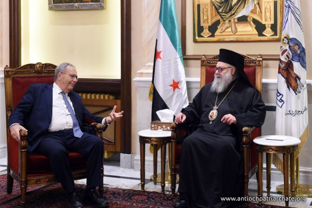 Ο Πατριάρχης Αντιοχείας υποδέχθηκε τον αντιπρόεδρο της Κυβέρνησης του Λιβάνου Ταρίκ Μέτρι