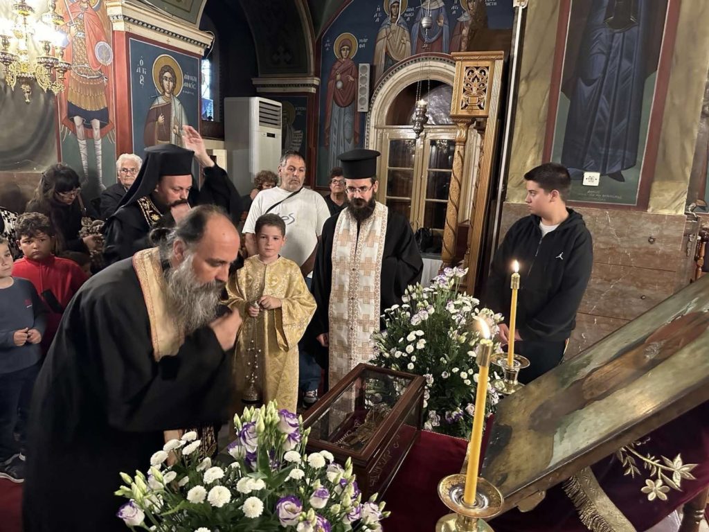 Υποδοχή Τιμίας χειρός του Αγίου ενδόξου Μεγαλομάρτυρος Παντελεήμονος στον Ι.Ν. Εισοδίων της Θεοτόκου Κρανιδίου