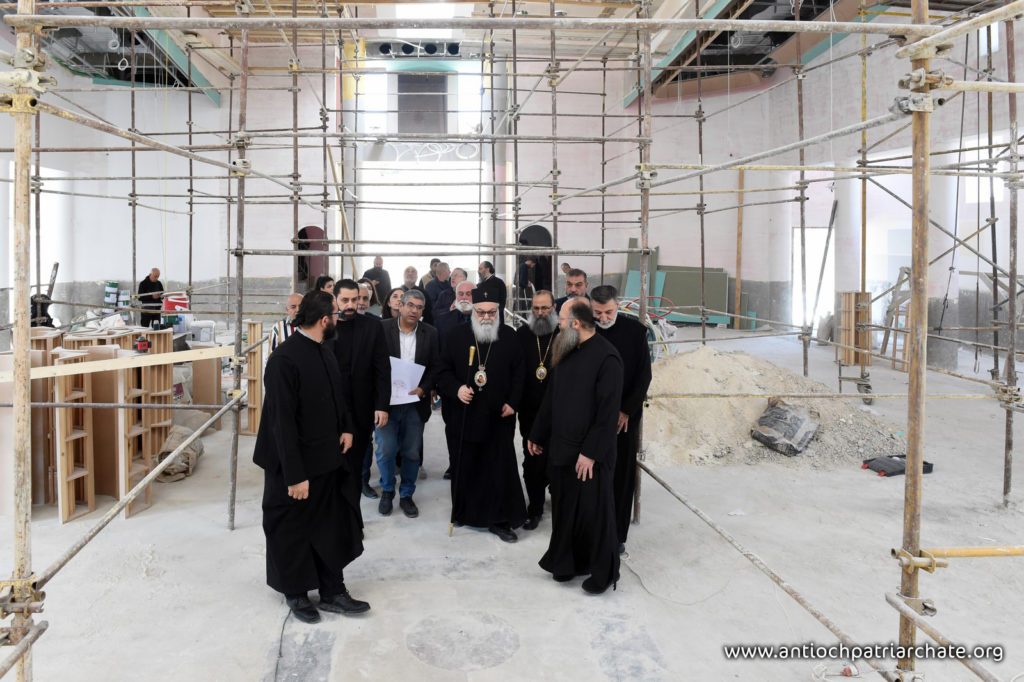 Ο Πατριάρχης Αντιοχείας επιθεώρησε τα έργα αποκατάστασης στην μαρτυρική εκκλησία του Προφήτη Ηλία στη Δαμασκό