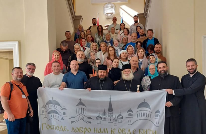 زيارة حجاج من الكنيسة الأرثوذكسية الصربية إلى بطريركية الإسكندرية