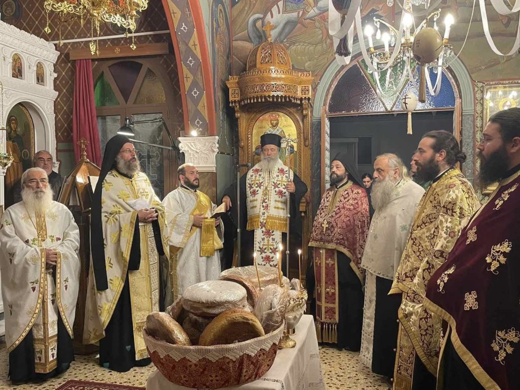 Μέγας Αρχιερατικός Εσπερινός στην εορτάζουσα Ιερά Μονή της Αγίας Αικατερίνης Αιγίνης
