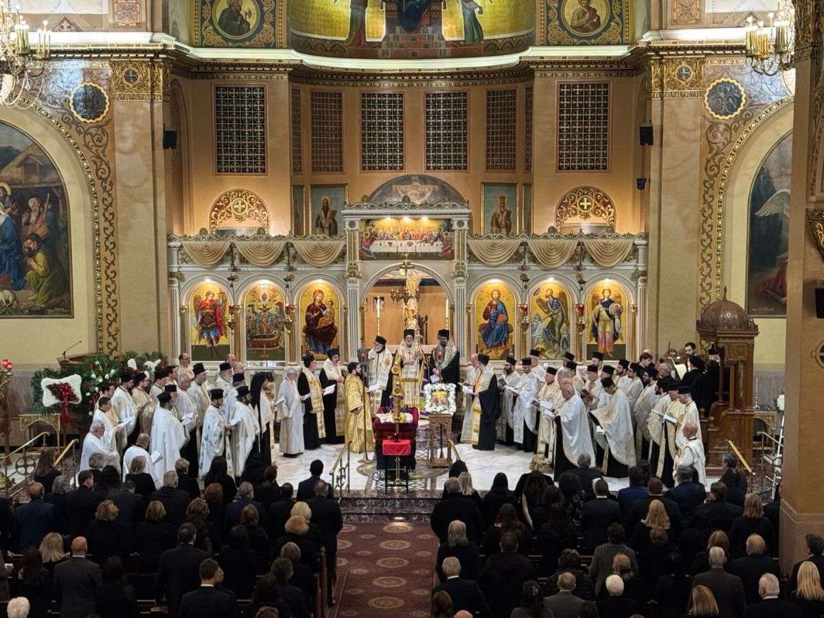 Archbishop of America presides over Funeral service for Bishop Timothy