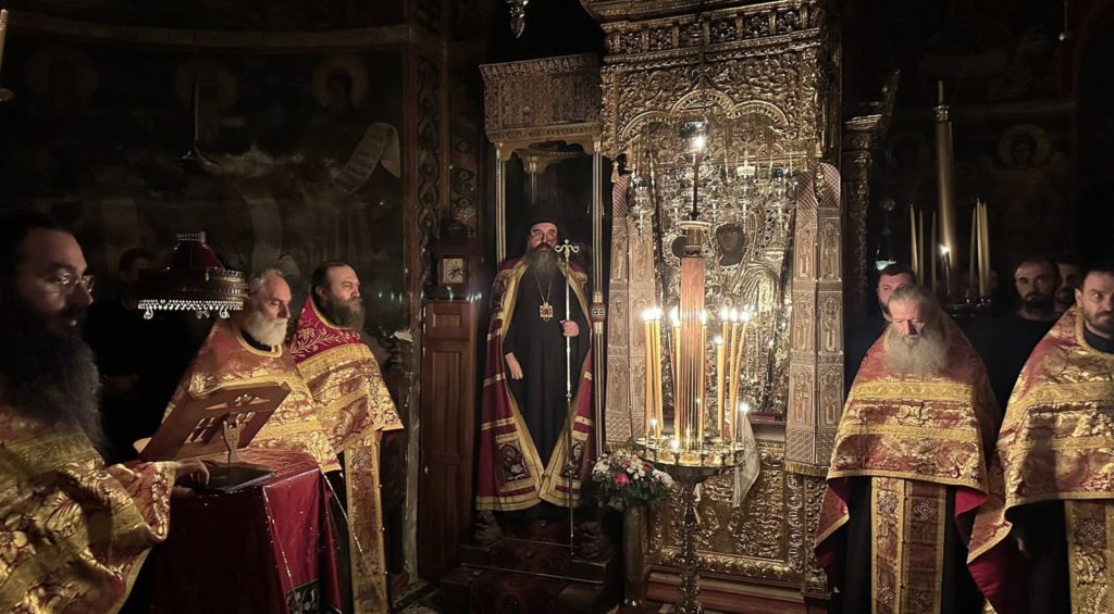 Епископ Јеротеј богослужио у Хиландару