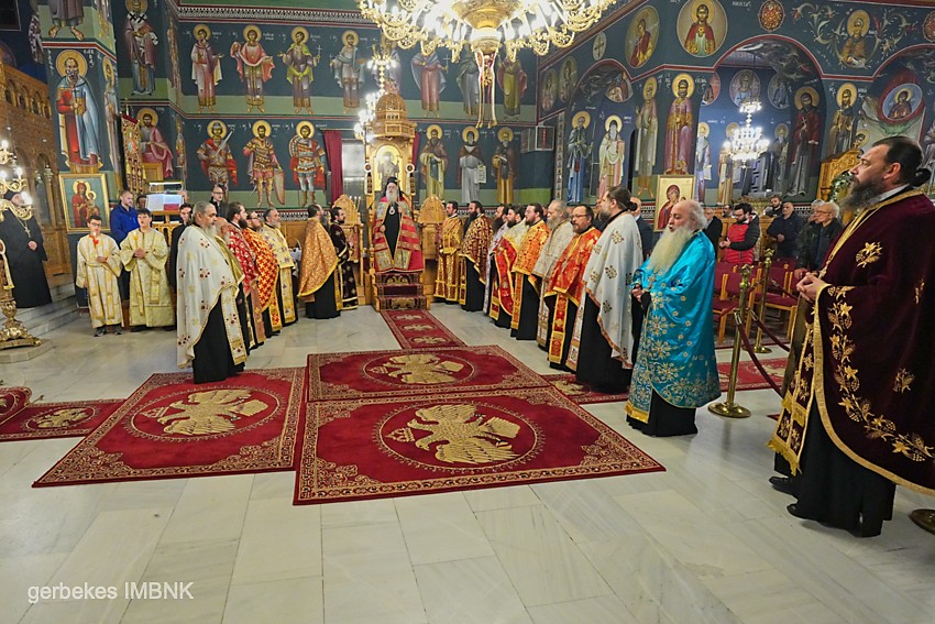 Πανηγυρικός Αρχιερατικός Εσπερινός στον Ιερό Ναό Αγίου Μηνά Ναούσης