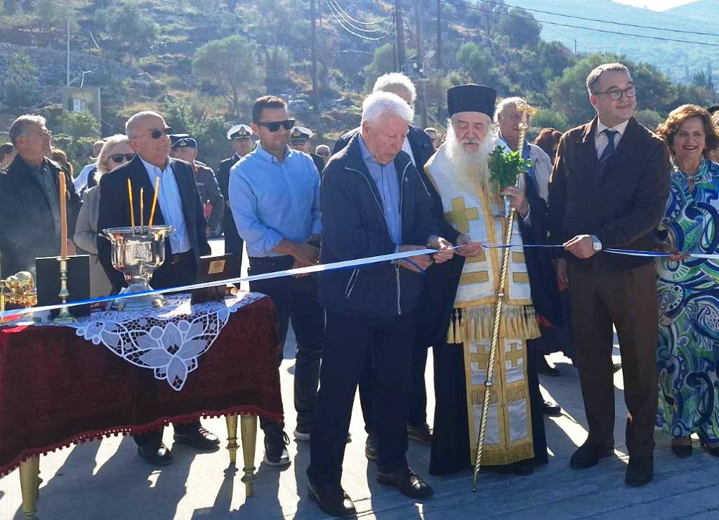 Τον Αγιασμό εγκαινίων του νέου Αλιευτικού Καταφυγίου Σάμου τέλεσε ο Μητροπολίτης Ευσέβιος