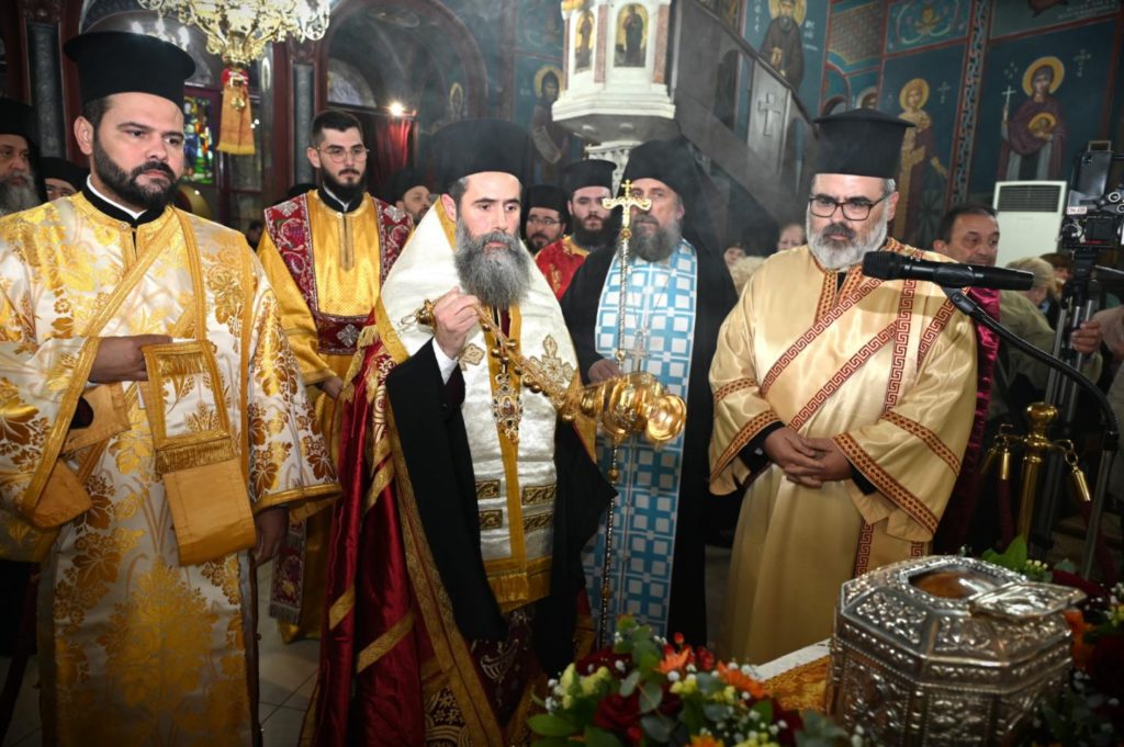 Η υποδοχή της Τιμίας Κάρας του Αγίου Παντελεήμονος στον ομώνυμο Ναό στον Νέο Κόσμο