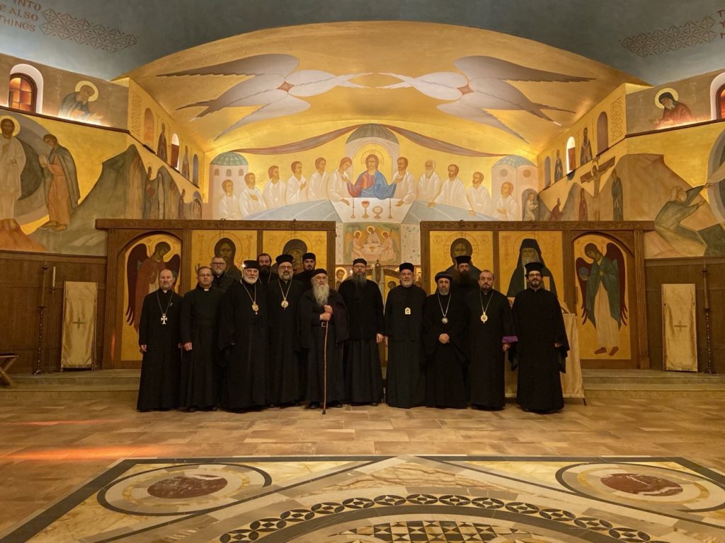 Eastern Christian bishops and clergy meet at the Monastery of Saint John the Baptist, Essex