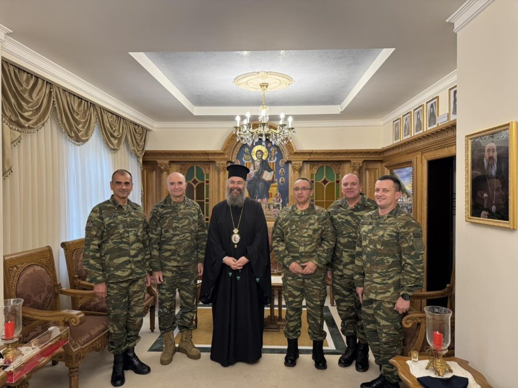 Εθιμοτυπική επίσκεψη του Αρχηγού ΓΕΣ Αντιστρατήγου Γεωργίου Κωστίδη στον Μητροπολίτη Φλωρίνης