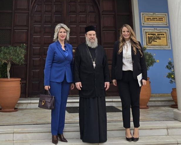 Συνάντηση Μητροπολίτη Ιερισσού με τη Συντονίστρια του Πρωθυπουργικού Γραφείου στη Θεσσαλονίκη