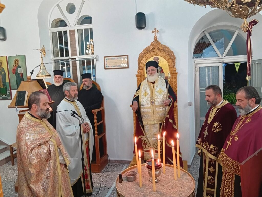Πανηγυρικός εσπερινός Αγίου Ιωάννου του Χρυσοστόμου στο Χόνδρο Βιάννου