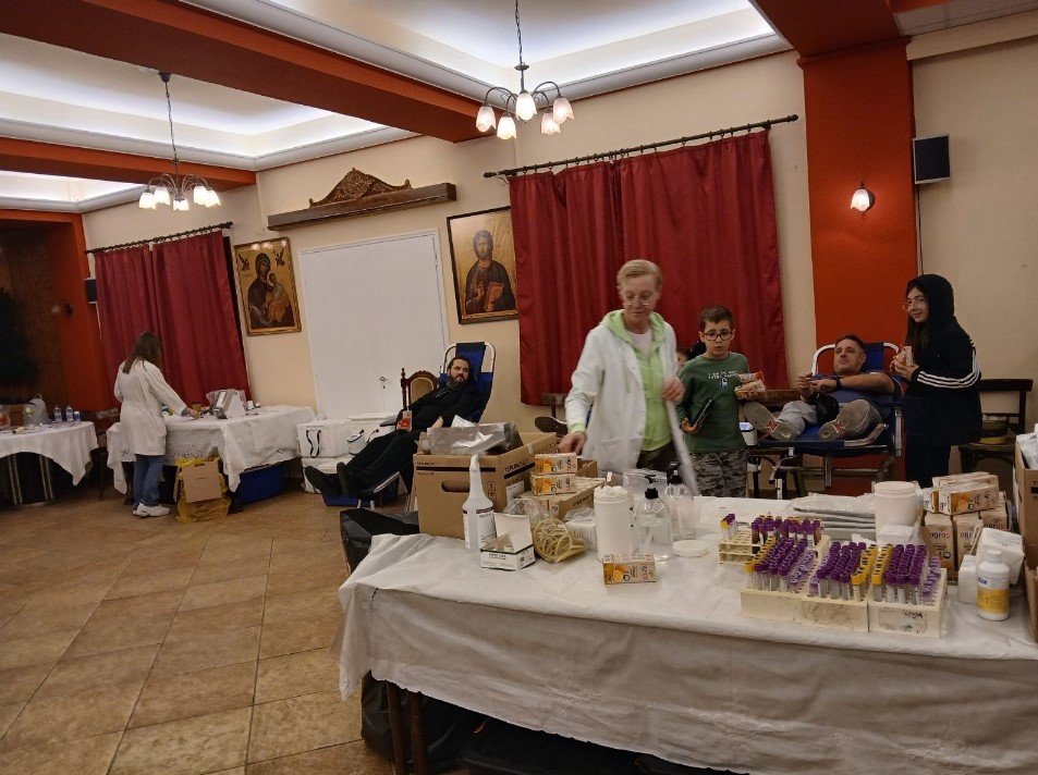Πραγματοποιήθηκε η 77η Αιμοδοσία Ι.Ν. Αγίων Αποστόλων Πέτρου και Παύλου Πεύκης