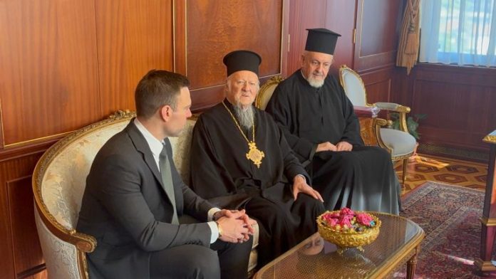 Συνάντηση Οικουμενικού Πατριάρχη με τον Πρόεδρο του Κινήματος Δημοκρατίας