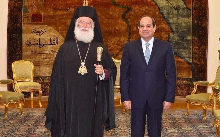 Ευχές Πατριάρχη Αλεξανδρείας στον Πρόεδρο Σίσι και τον Πατριάρχη της Κοπτικής Εκκλησίας
