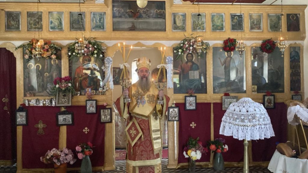 Ο Επίσκοπος Μπουκόμπας στο Πλωμάρι για τα Εισόδια της Θεοτόκου