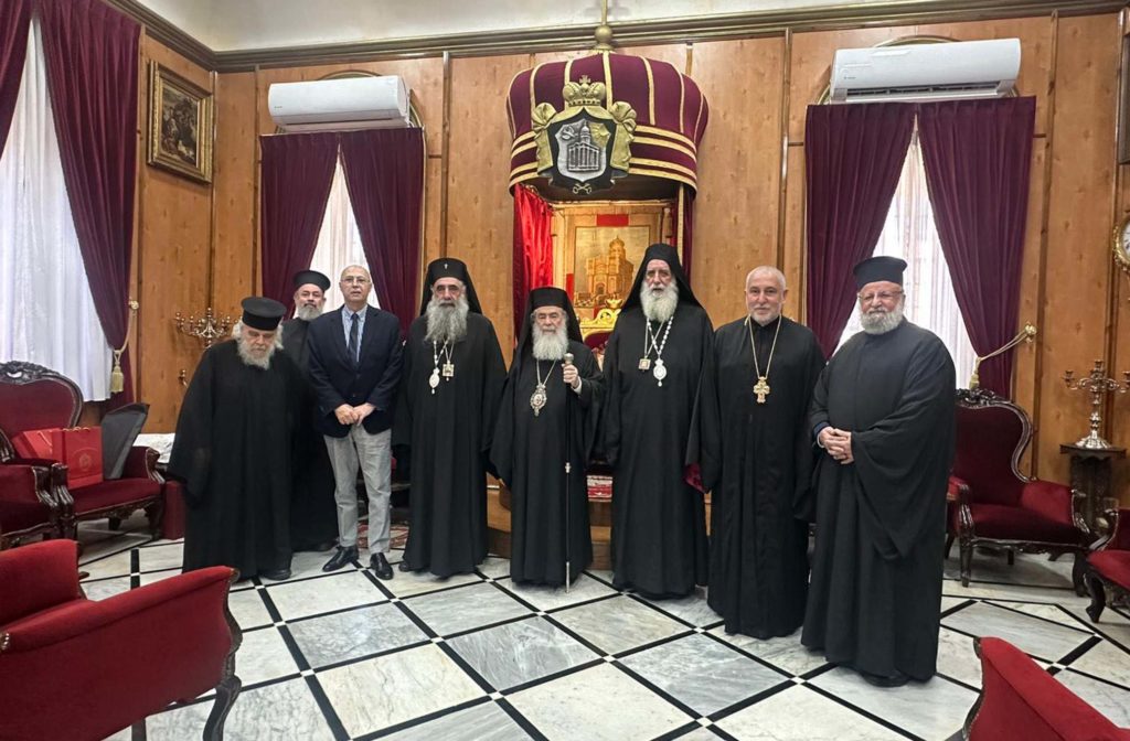 საქართველოს მართლმადიდებელი ეკლესიის დელეგაცია იერუსალიმის პატრიარქს შეხვდა