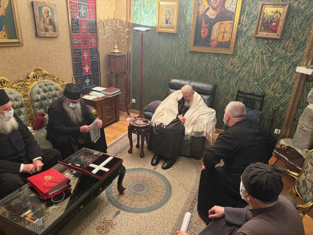 Στον Πατριάρχη Γεωργίας Ηλία η αντιπροσωπεία που είχε μεταβεί στο Πατριαρχείο Ιεροσολύμων