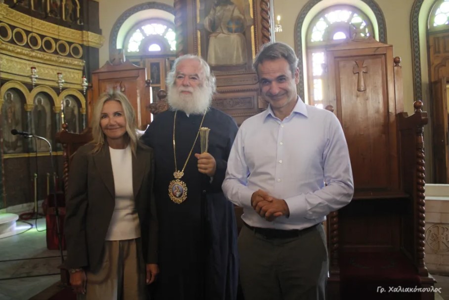 Συνάντηση Πατριάρχη Αλεξανδρείας με τον Κυριάκο Μητσοτάκη στο Κάιρο