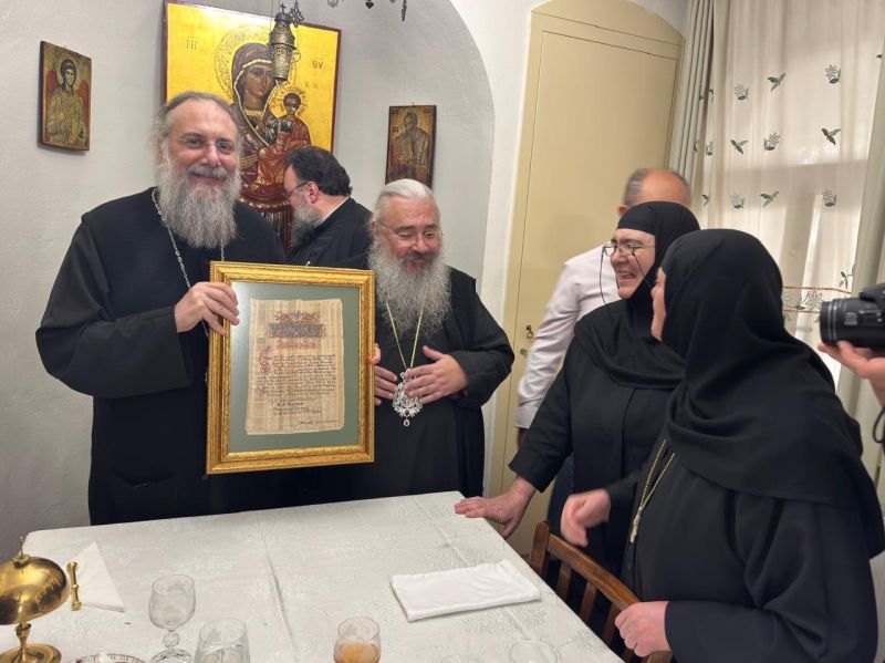 Ο Λαγκαδά Πλάτων στην Ιερά Μονή Κορμπόβου