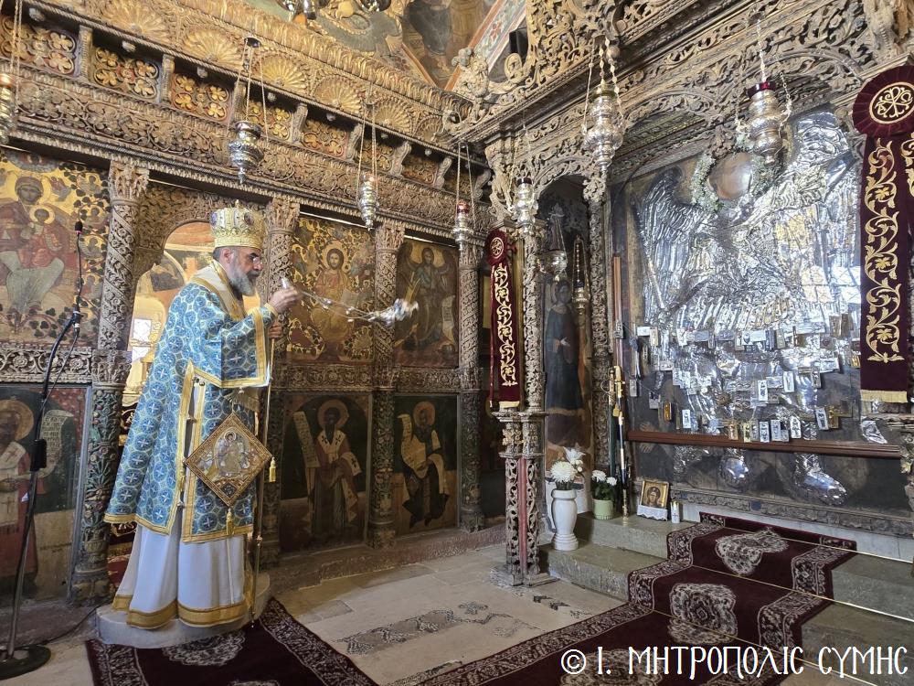 Αρχιερατική Θεία Λειτουργία στην Ιερά Μονή Ρουκουνιώτου Σύμης