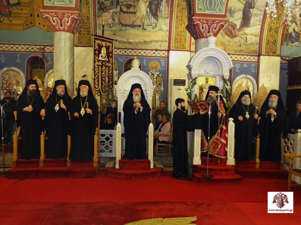 Λαμπρός πανηγυρικός Πολυαρχιερατικός Εσπερινός Οσίου Νίκωνος Σπάρτης