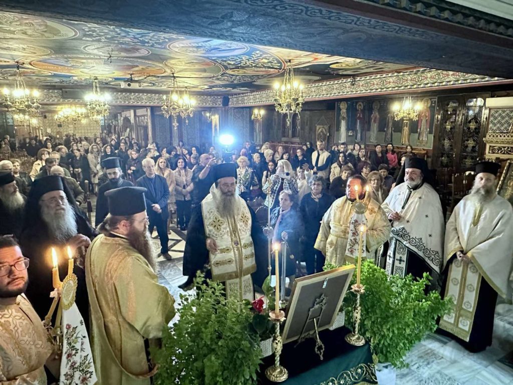 Υποδοχή Ιερού Λειψάνου του Οσίου Γεωργίου του Καρσλίδη στην Κατερίνη