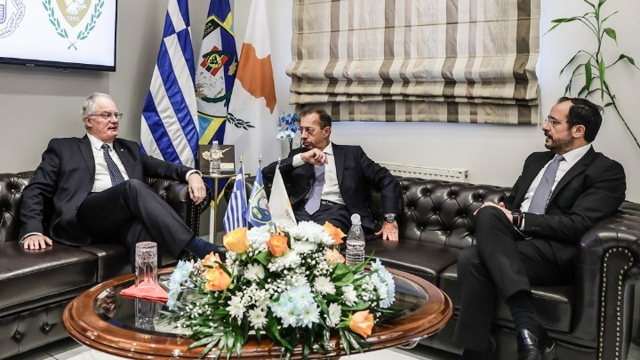 Συνάντηση του Κωνσταντίνου Τασούλα με τον Νίκο Χριστοδουλίδη