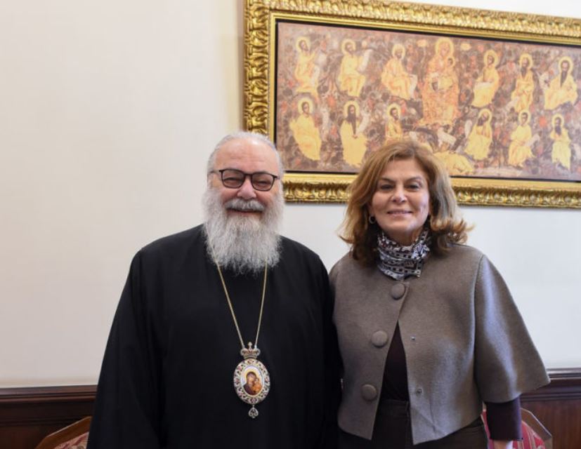 Η Υπουργός Κοινωνικών Υποθέσεων και Εργασίας της Συρίας στον Πατριάρχη Αντιοχείας