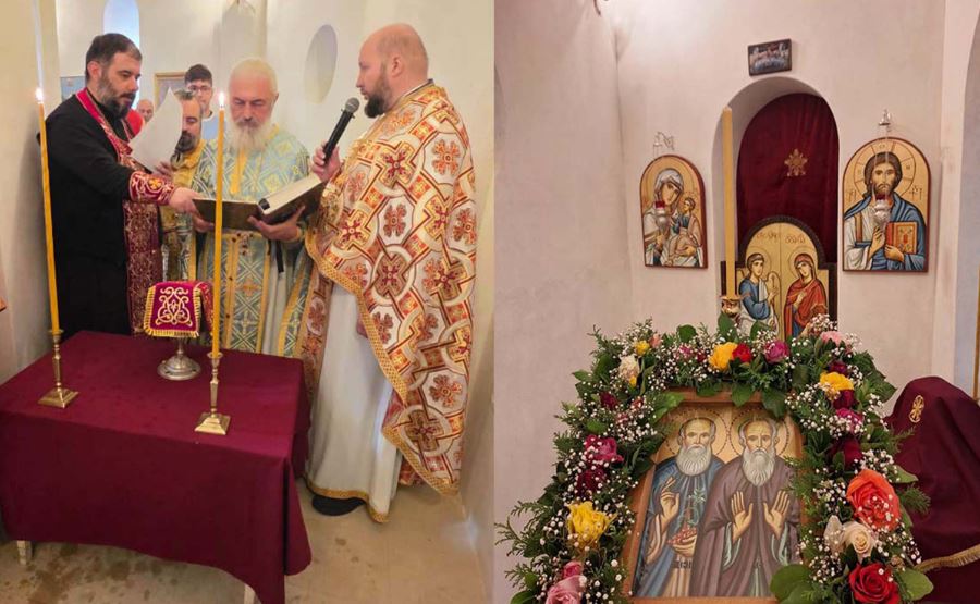 ჭიათურის ღირსი გაბრიელ აღმსარებლისა და სალოსის სახელობის ტაძარში ახლად აგებული ეკვდერი იკურთხა