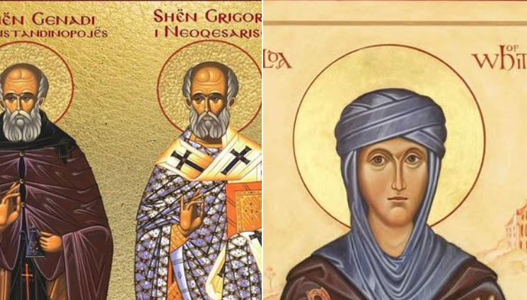 Oshënar Grigori i Neoqesarisë. Oshënar Genadi i Konstandinopojës. Oshënare Hilda